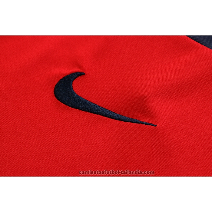Chandal del Paris Saint-Germain Manga Corta 22/23 Rojo
